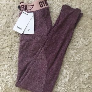 Gym Shark Dark Ruby Flex Leggings